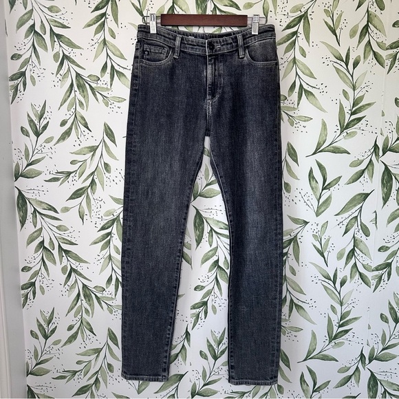 Ag Adriano Goldschmied Denim - Adriano Goldschmeid Prima Cigarette Leg Jeans. Size 29. Faded black.